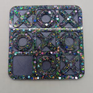 Tic-Tac-Toe Chunky Glitter Game Board
